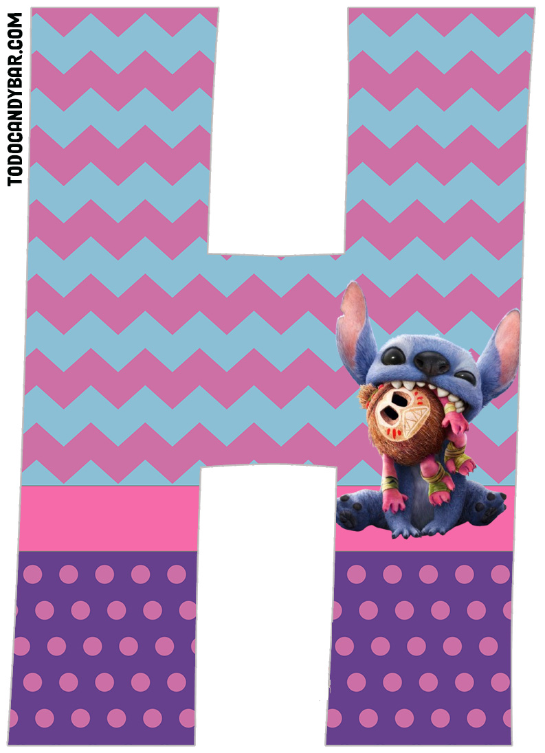 abecedario stitch para imprimir